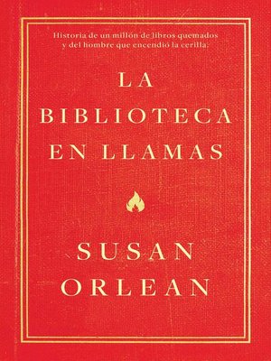 cover image of La biblioteca en llamas (Edición mexicana)